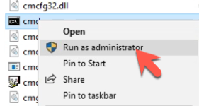 Right-Click "Run as administrator"