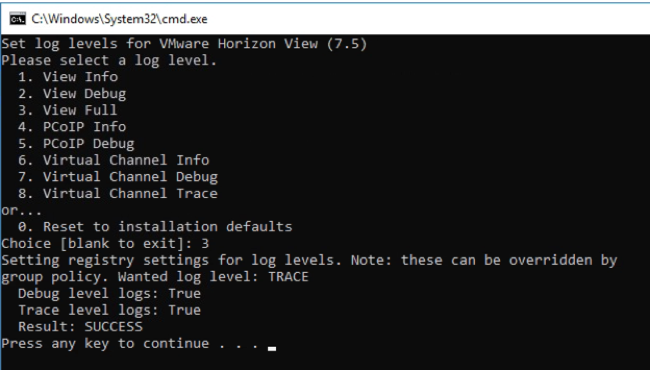 Log Levels Changed